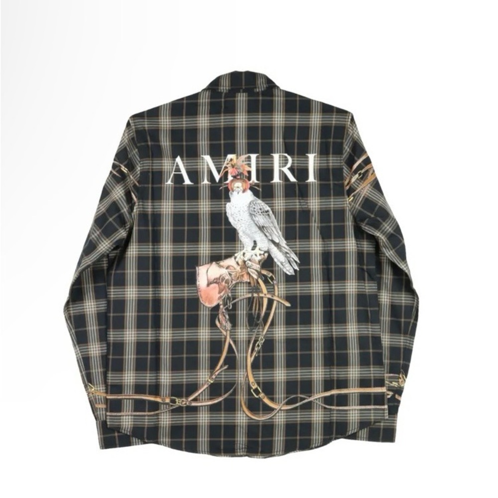AMIRI Falcon Belt Flannel Shirt